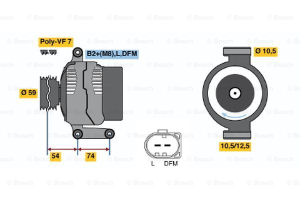 

Генератор BOSCH 0 986 047 920