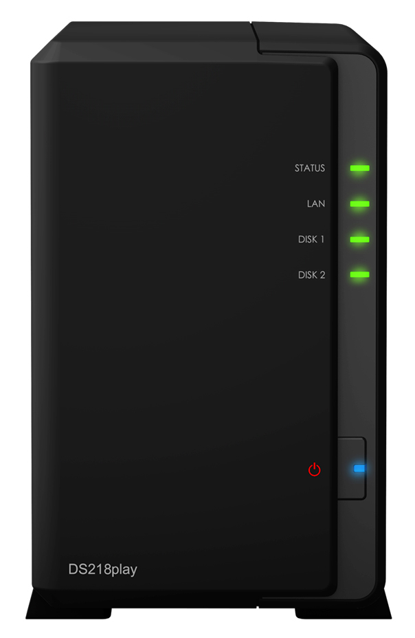 фото Сетевое хранилище данных synology value ds218play black