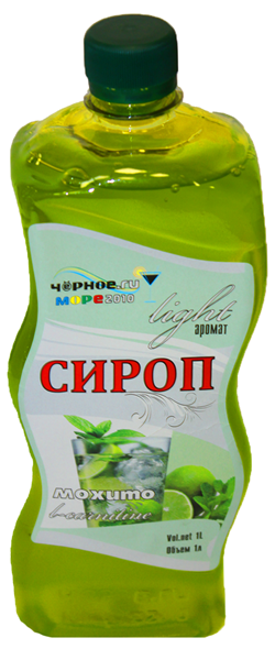фото Сироп черное море мохито light 1 л