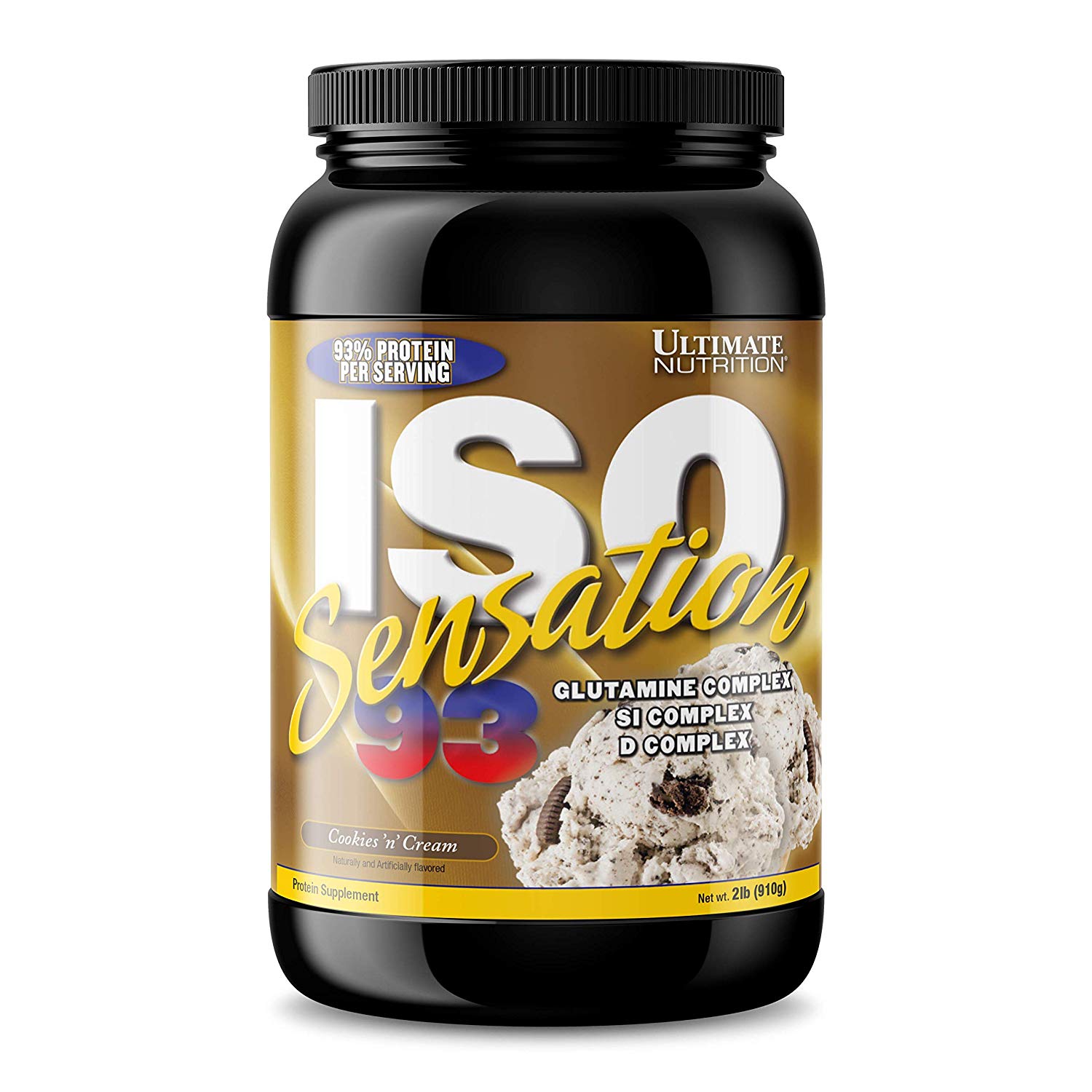 фото Протеин ultimate nutrition iso sensation 93, 910 г, cookies & cream