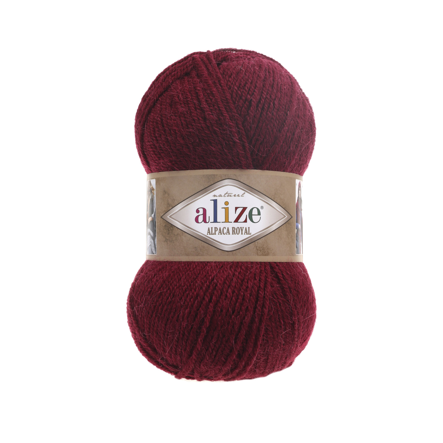 

Пряжа для вязания Ализе Alpaca Royal (30%альпака+15%шерсть+55%акрил) 5х100гр/280м цв,057 б