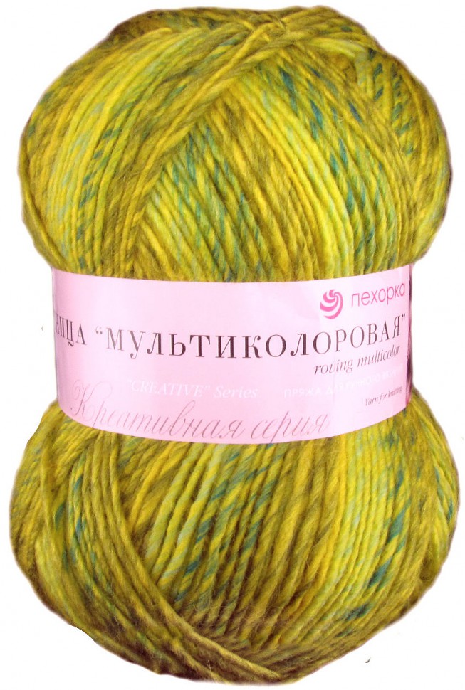 

Пряжа Пехорка Ровница 'Мультиколоровая', 200г, 400м (шерсть, акрил) (564 М), 5 мотков, Мультиколоровая