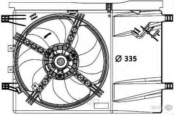 

Вентилятор радиатора 12v Behr-hella 8EW376729-641