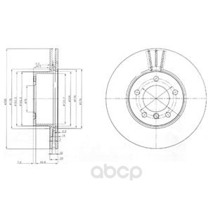 фото Тормозной диск delphi bg3998