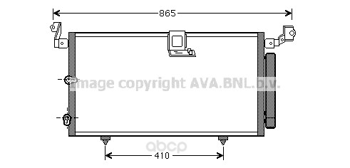 фото Pадиатор кондиционера с осушителем lexus rx 300 00-03 ava to5384d