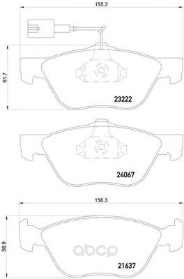 

Колодки тормозные дисковые передние alfa romeo, fiat bravo Textar 2322201