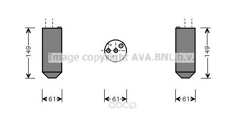 

Осушитель кондиционера Ava для Kia Sportage all 2000-2003 KAD029