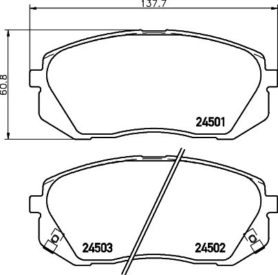 фото Комплект тормозных дисковых колодок mintex mdb2865