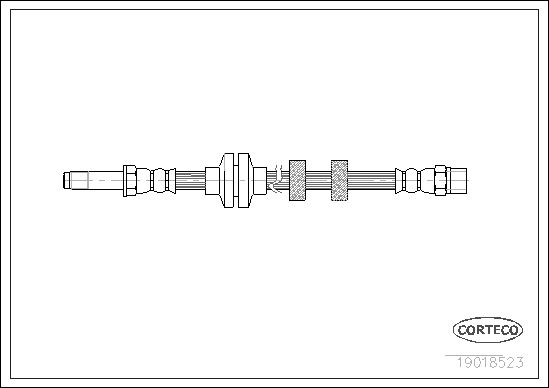 фото Шланг тормозной системы corteco 19018523