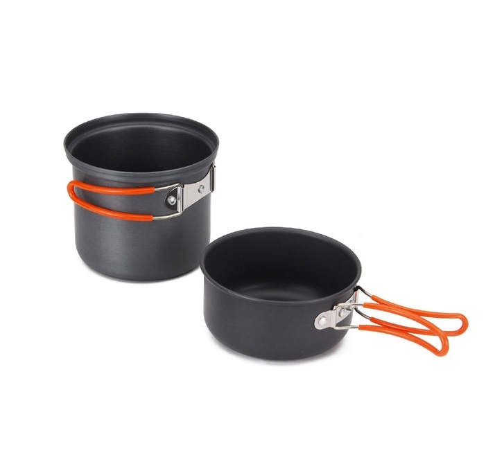Набор походной посуды Fire-Maple FMC-207 3 предмета, черный/оранжевый