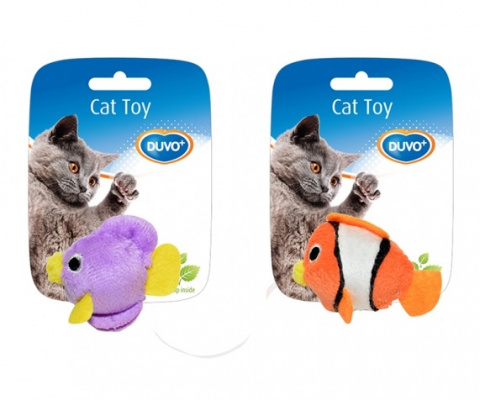 Игрушка для кошек Duvo+Рыбка с кошачьей мятой, в ассортименте