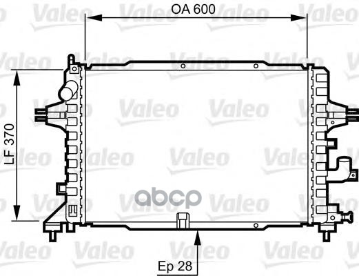 

Радиатор системы охлаждения Valeo 734380
