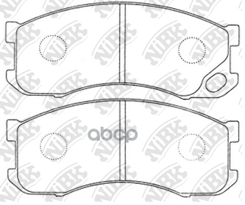 

Комплект тормозных колодок NiBK PN3346