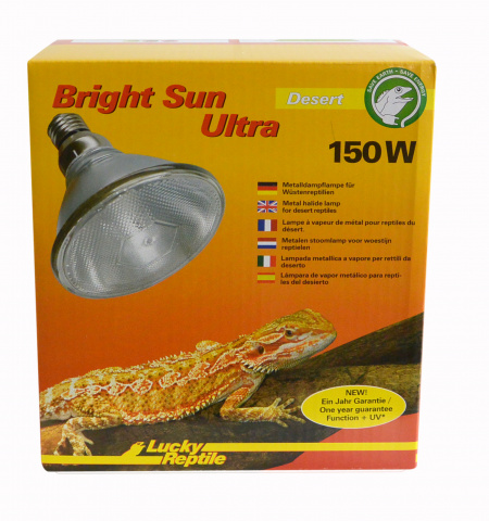 фото Ультрафиолетовая лампа для террариума lucky reptile bright sun uv ultra desert, 150 вт