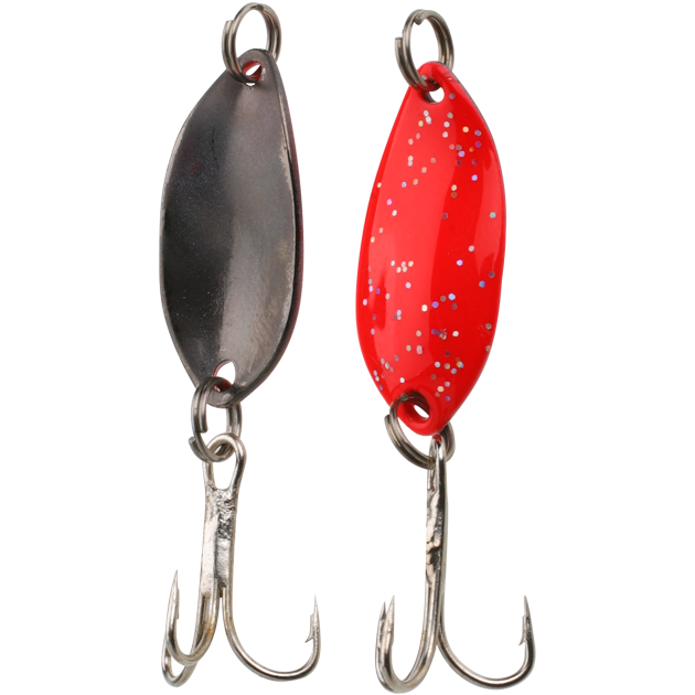 фото Блесна колеблющаяся mikado trout campione mini 1,4 г, 2,2 см, красная/черная