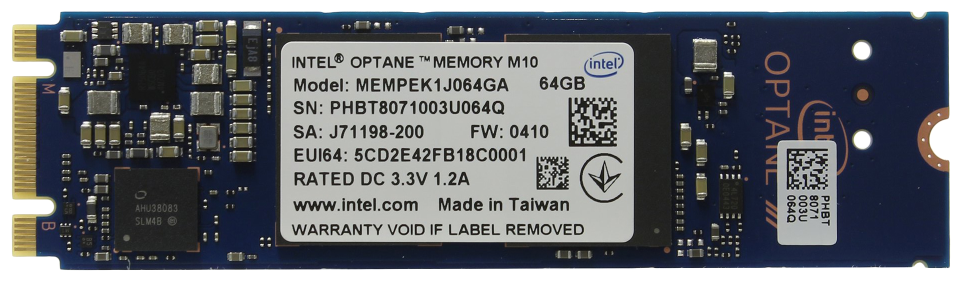 

SSD диск Intel M10 64ГБ (MEMPEK1J064GA01), M10