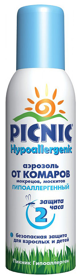 

Средства от комаров Picnic Hypoallergenic 125 мл