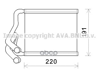 Радиатор печки AVA QUALITY COOLING HY6380