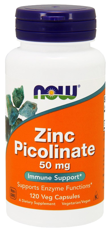 Купить Цинк NOW Zinc Picolinate 120 капс. без вкуса