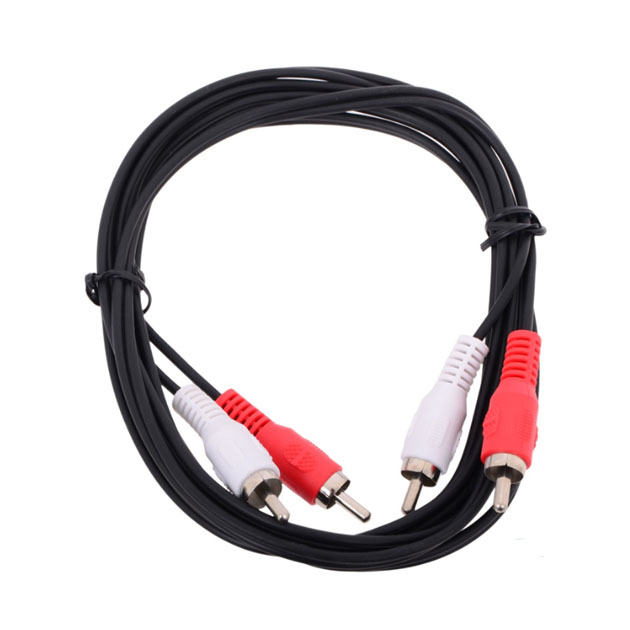 фото Кабель telecom 2rca - 2rca 2м black (tav7158)