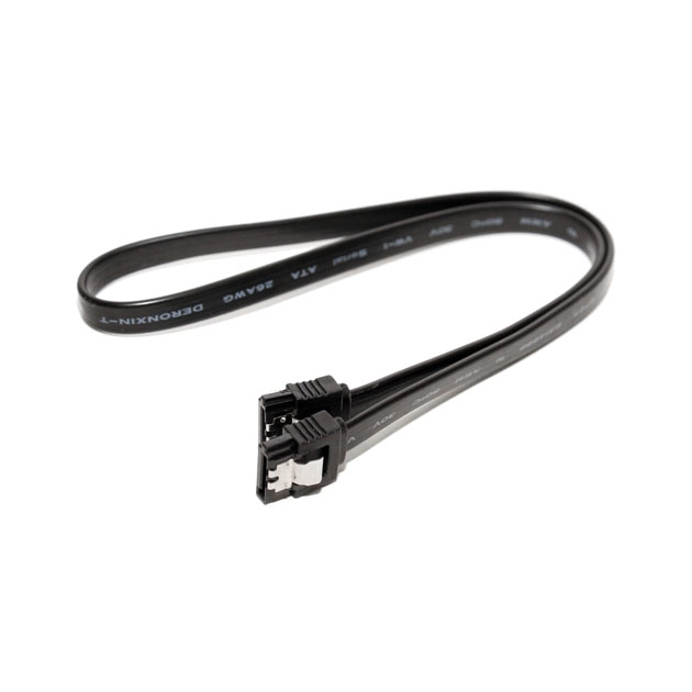 фото Кабель atcom sata 7 pin-sata 7 pin, m-m 0,5м black/white (at7126)