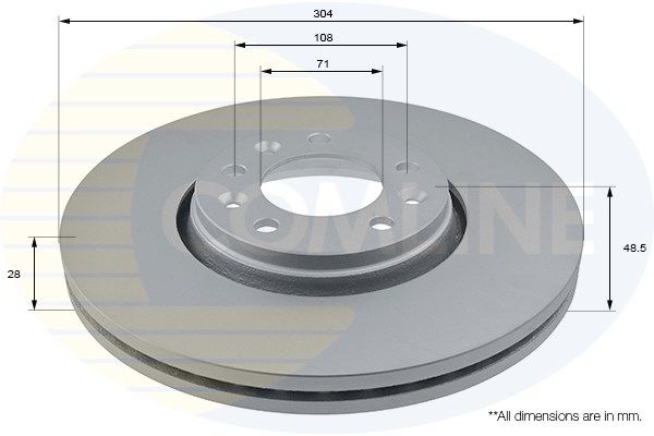 фото Тормозной диск comline adc1579v