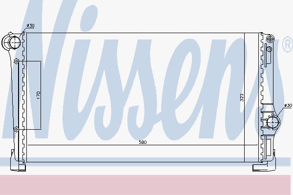 

Радиатор охлаждения двигателя NISSENS 61896