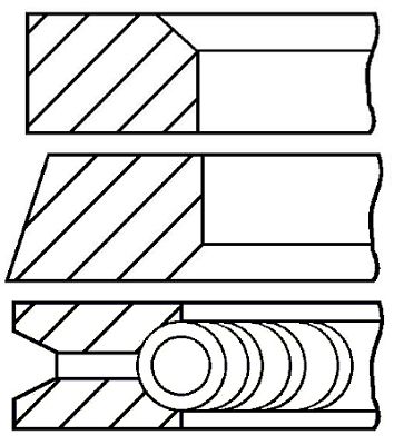

Комплект поршневых колец GOETZE ENGINE 08-336600-00