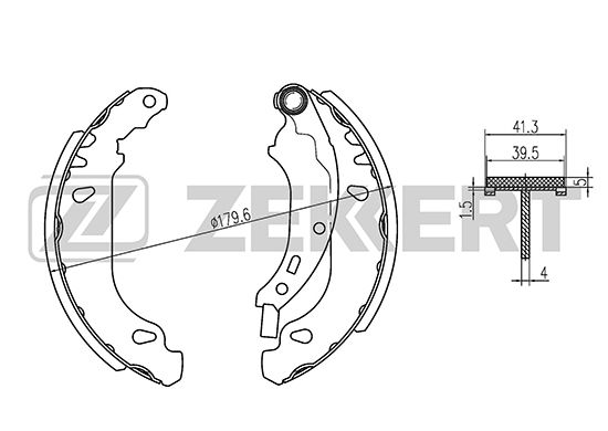 

Комплект тормозных колодок ZEKKERT BK-4470