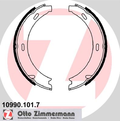 фото Комплект тормозных колодок, стояночная тормозная система zimmermann 10990.101.7