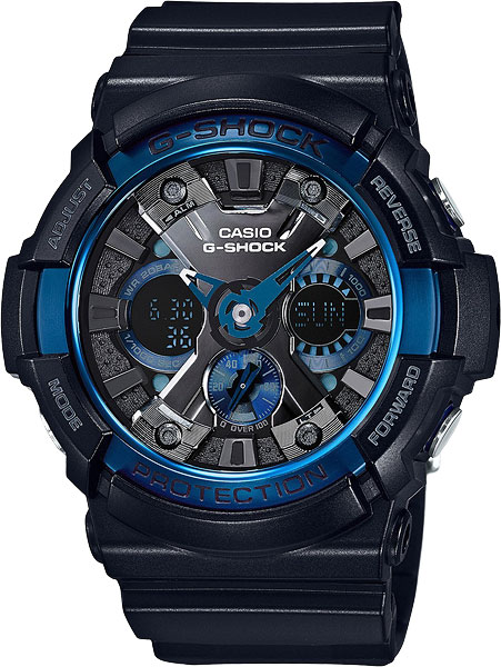 фото Японские наручные часы casio g-shock ga-200cb-1a с хронографом