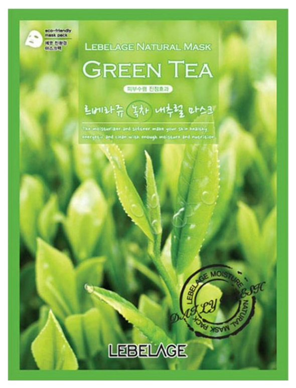 Маска для лица Lebelage Natural Mask Green Tea 23 г дезодорант ecolatier green гладкость