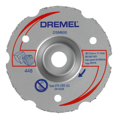 Отрезной диск по камню для угловых шлифмашин DREMEL 2615S600JA