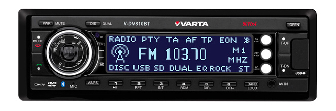 

Автомобильная магнитола Varta V-DV810BT, V-DV810BT