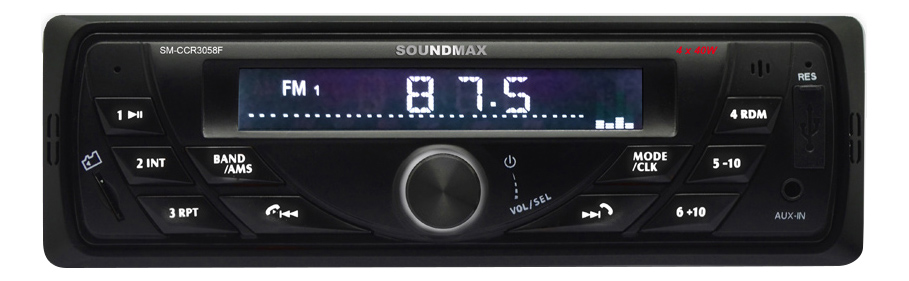Автомобильная магнитола Soundmax SM-CCR3058F