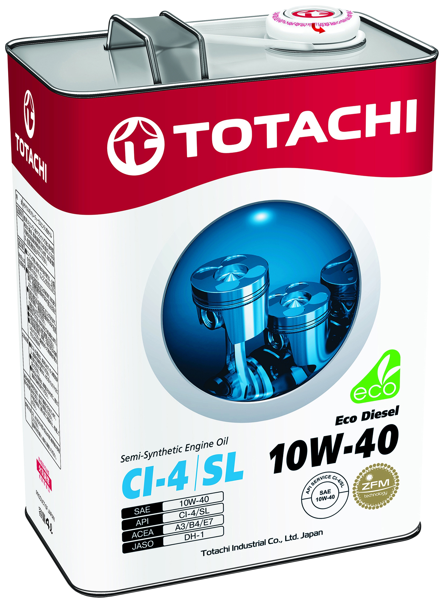 фото Моторное масло totachi eco diesel semi-synthetic 10w-40 6л