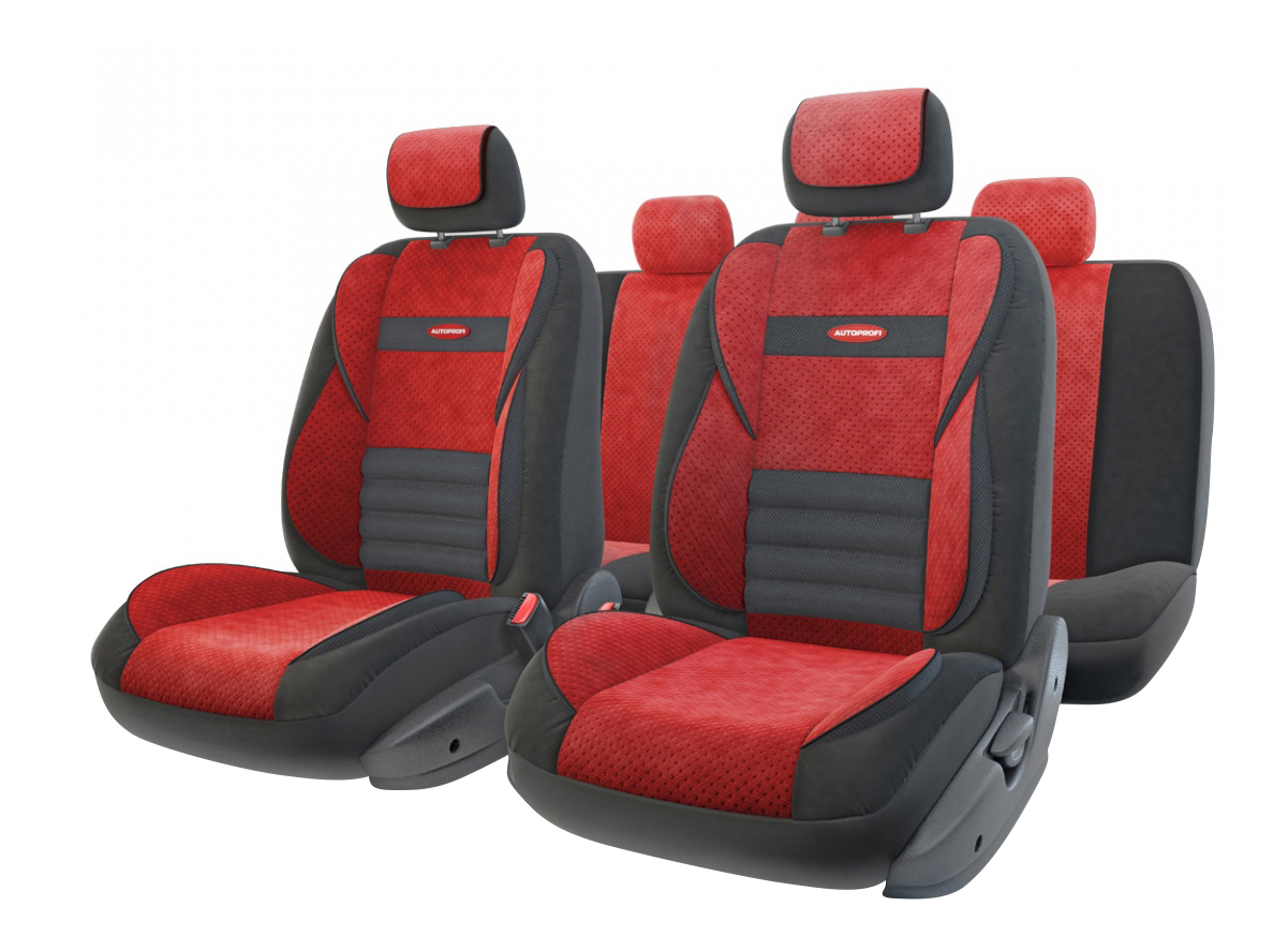 фото Комплект чехлов на сиденья autoprofi multi comfort mlt-1105 bk/rd (m)