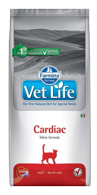 фото Сухой корм для кошек farmina vet life cardiac, курица, 2кг