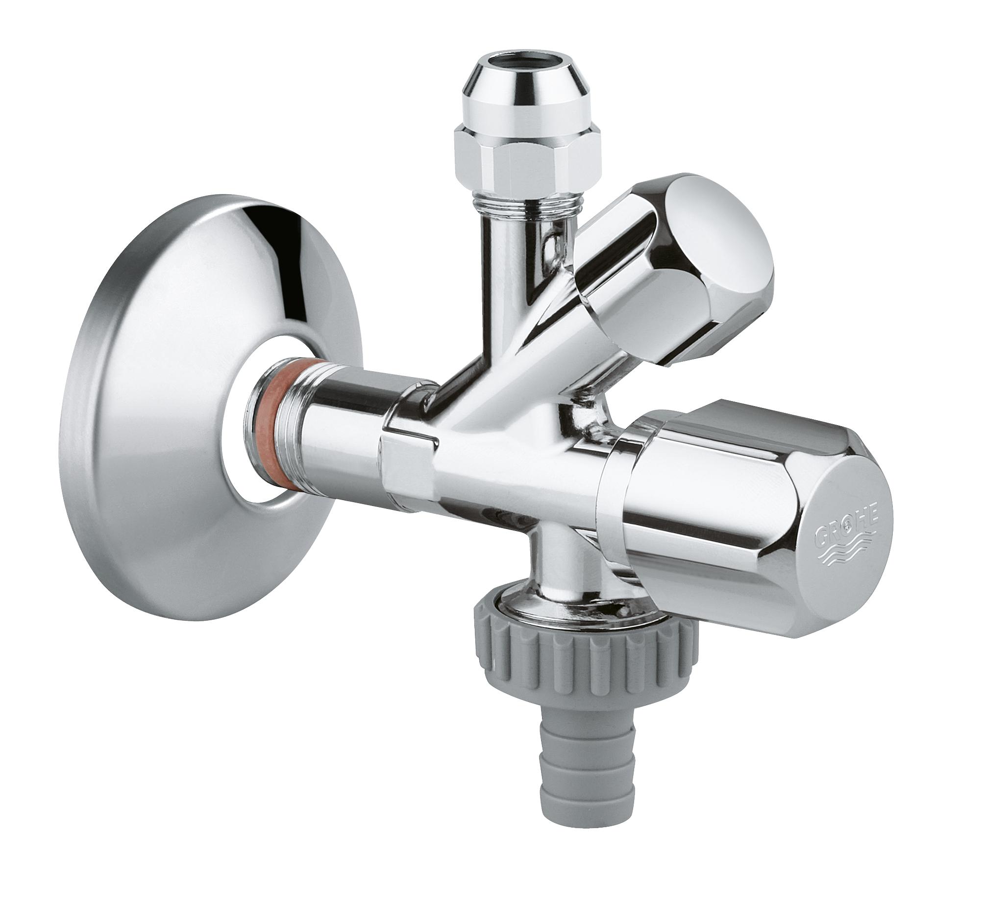 Комбинированный угловой вентиль GROHE (22036000) с уплотнительным кольцом 1/2