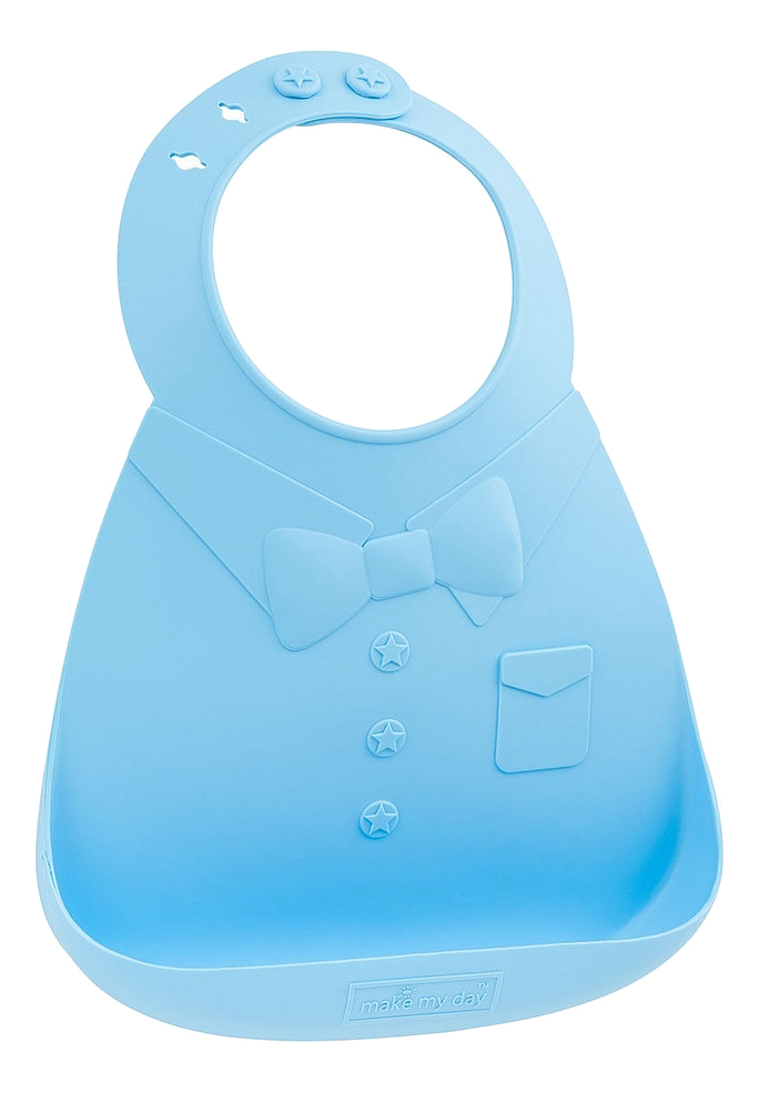 фото Нагрудник make my day baby bib blue