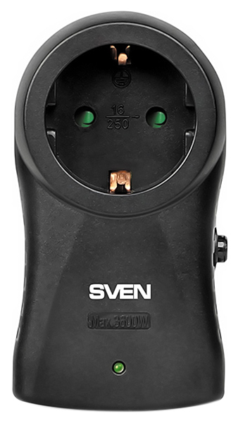 Сетевой фильтр Sven SF-S1, 1 розетка, Black