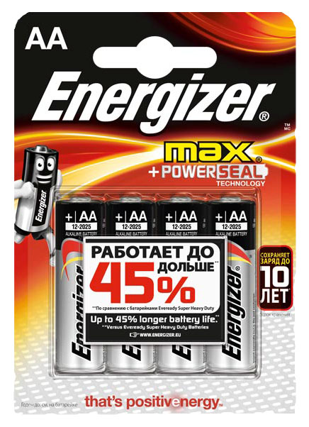 Батарейка Energizer MAX E91 4 шт