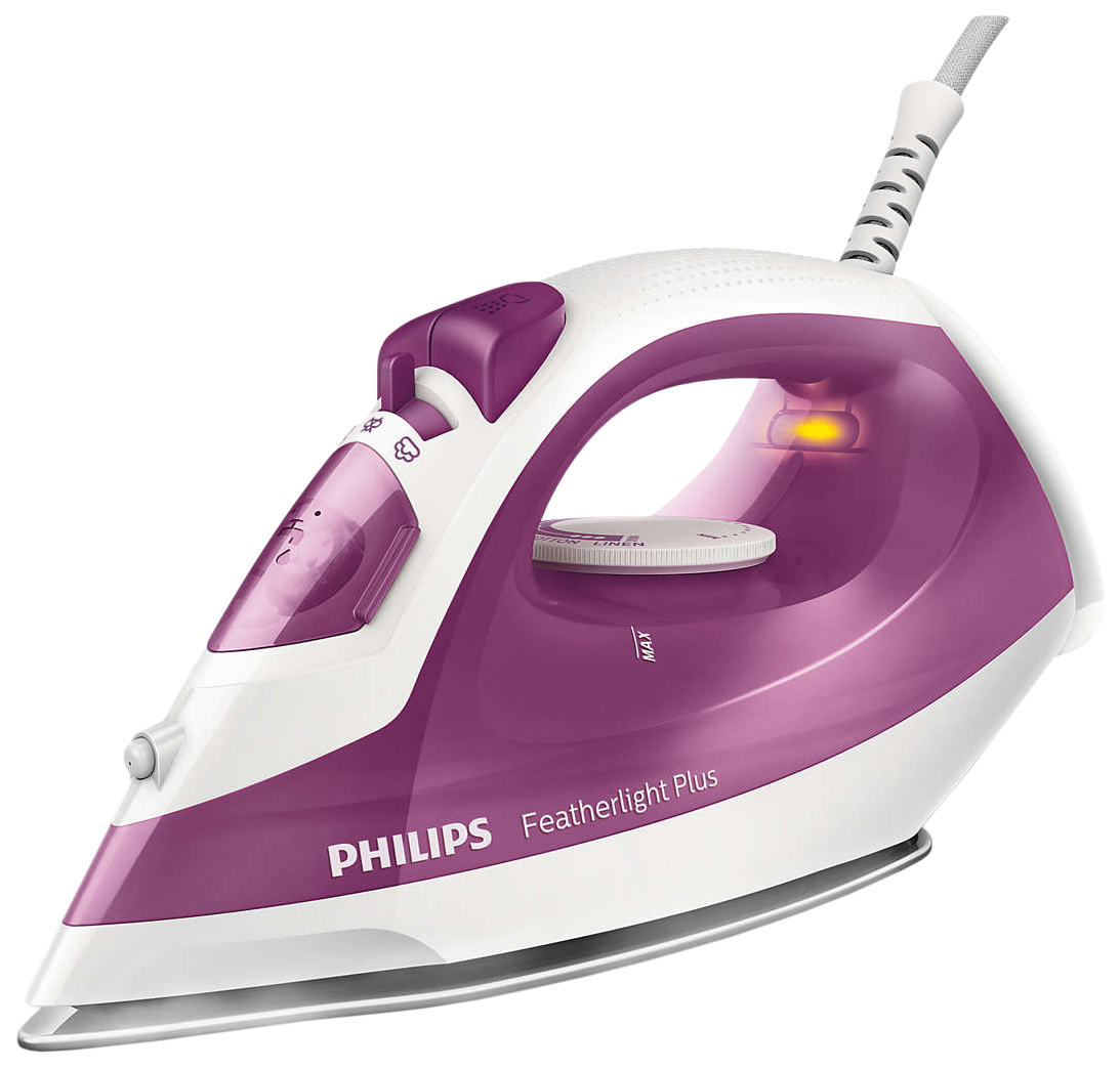 фото Утюг philips featherlight plus gc1424/30 white/purple