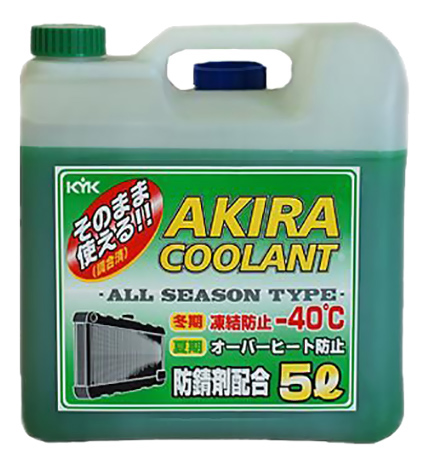 Антифриз AKIRA Coolant Зеленый Готовый антифриз -40 5л