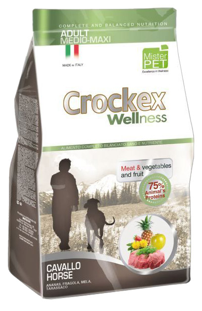 фото Сухой корм для собак crockex wellness adult medio-maxi, кролик, рис, 12кг