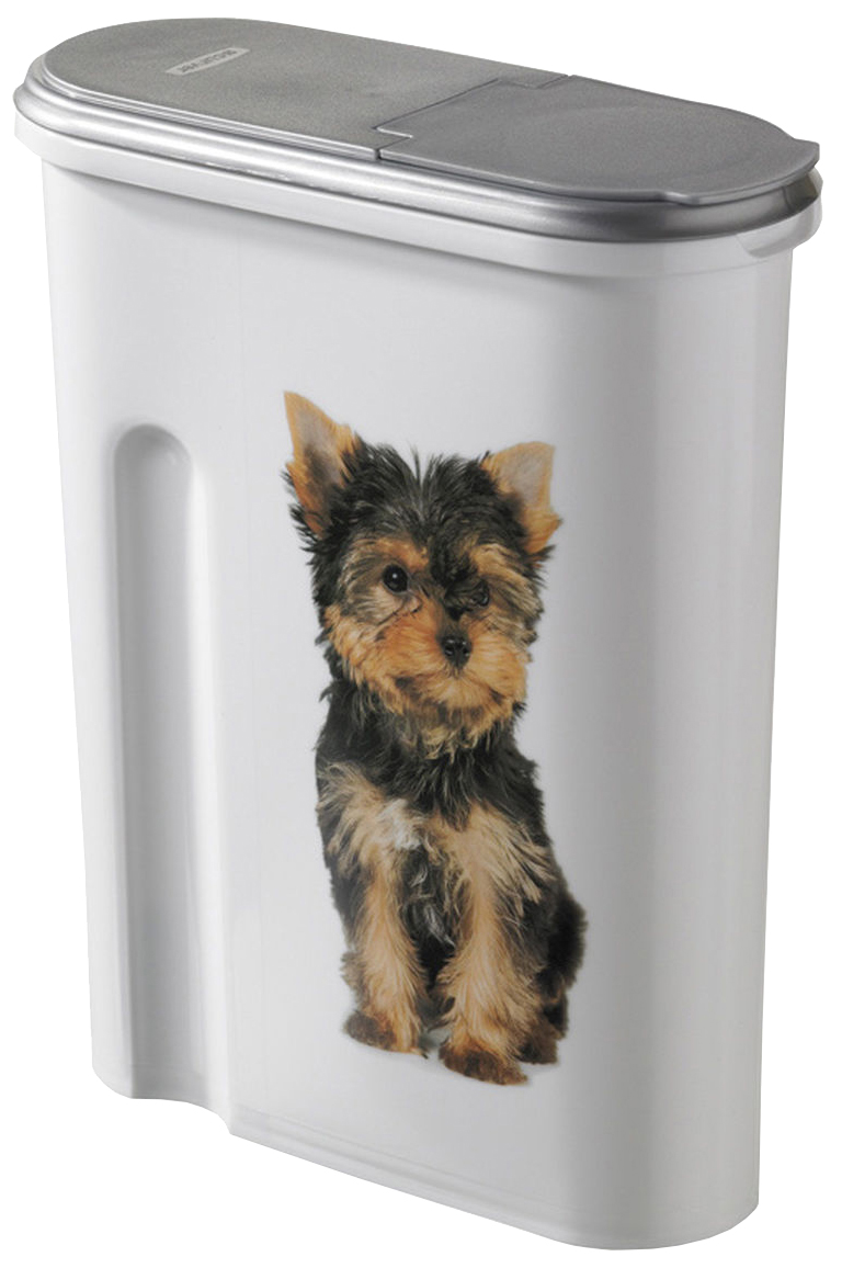 

Контейнер для корма Curver PetLife Собака, белый, серый, 1,5 кг, Собака