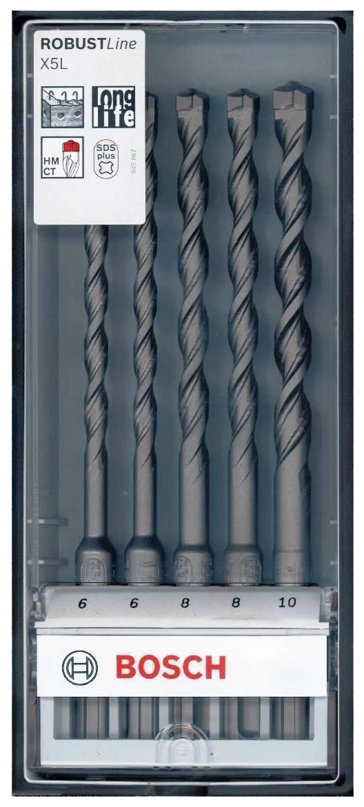 

Бур SDS+ для перфоратора Bosch X5L 6-10мм ROBUST LINE 2607019932, x5L