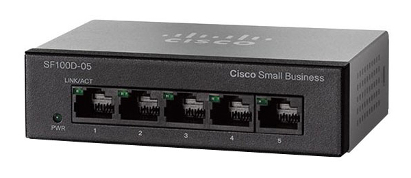 

Коммутатор Cisco SF110D-05-EU Black, SF110D