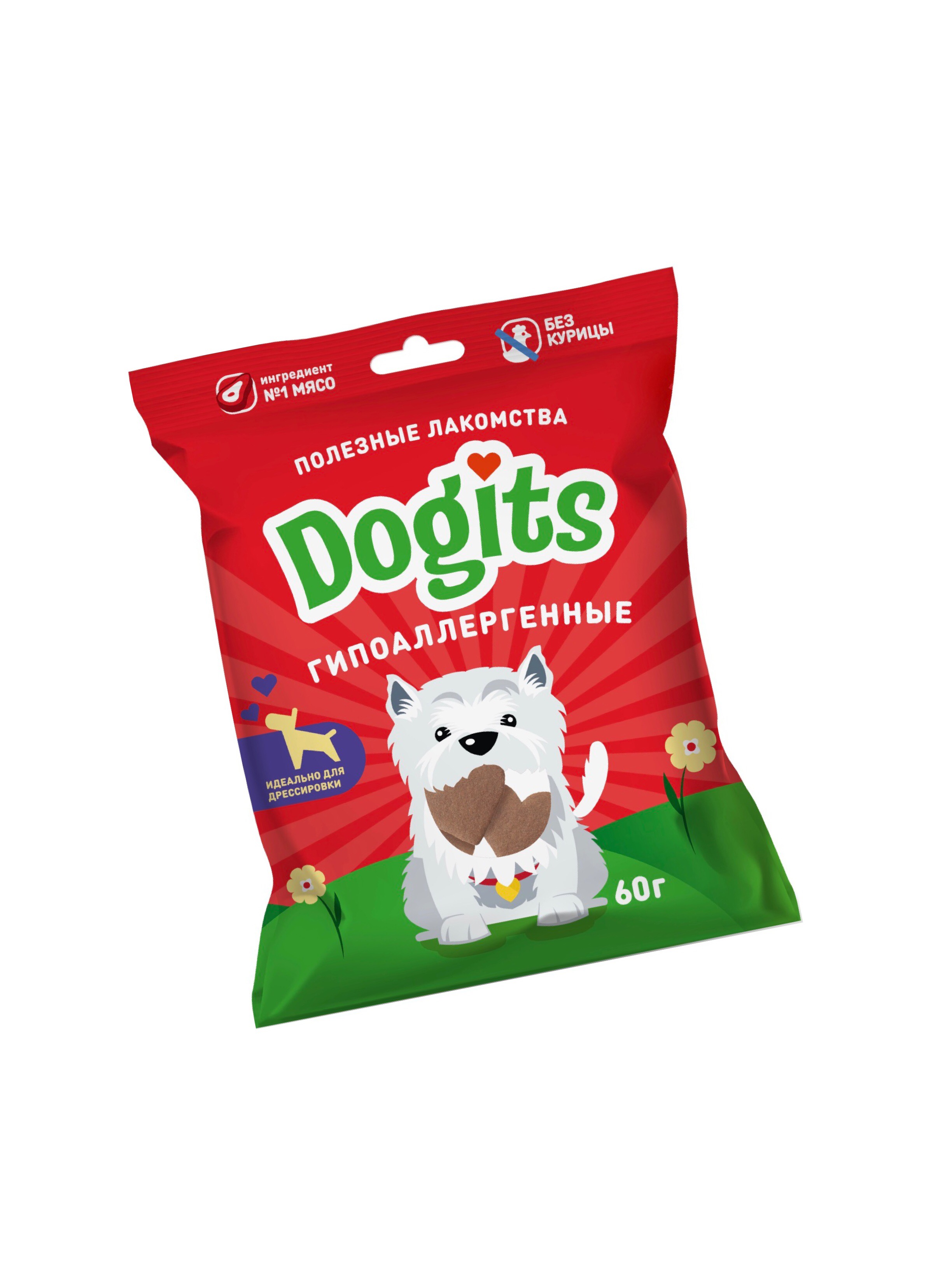 

Лакомство для собак Dogits, гипоаллергенное, кусочки, индейка, 60г, кусочки, индейка, 60г