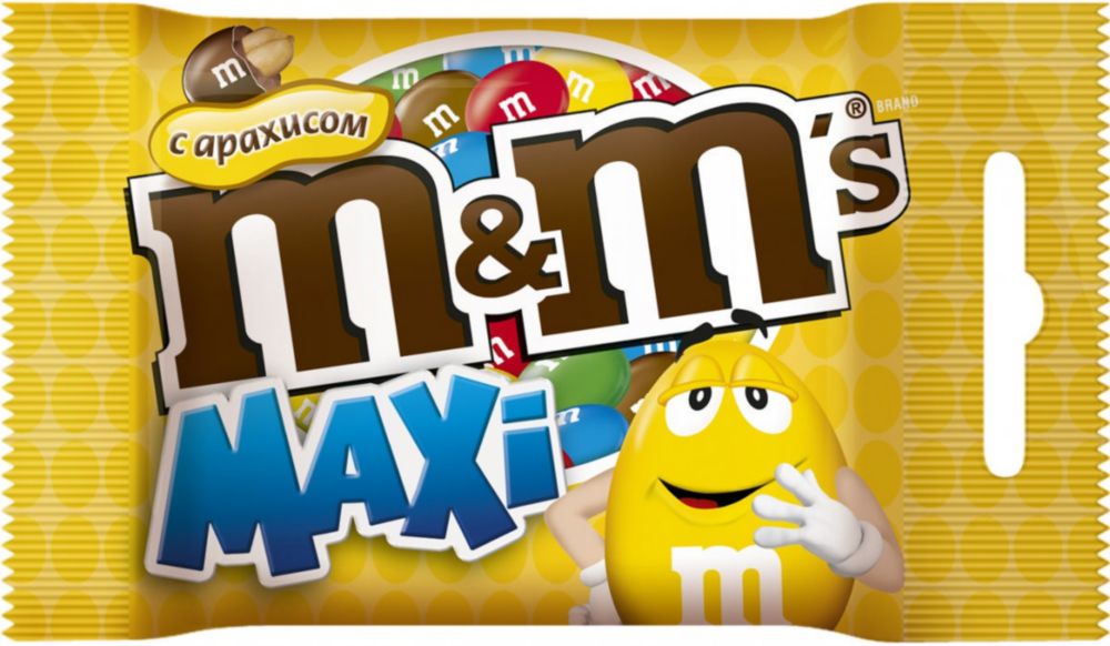 

Драже M&M's maxi с арахисом и молочным шоколадом 70 г